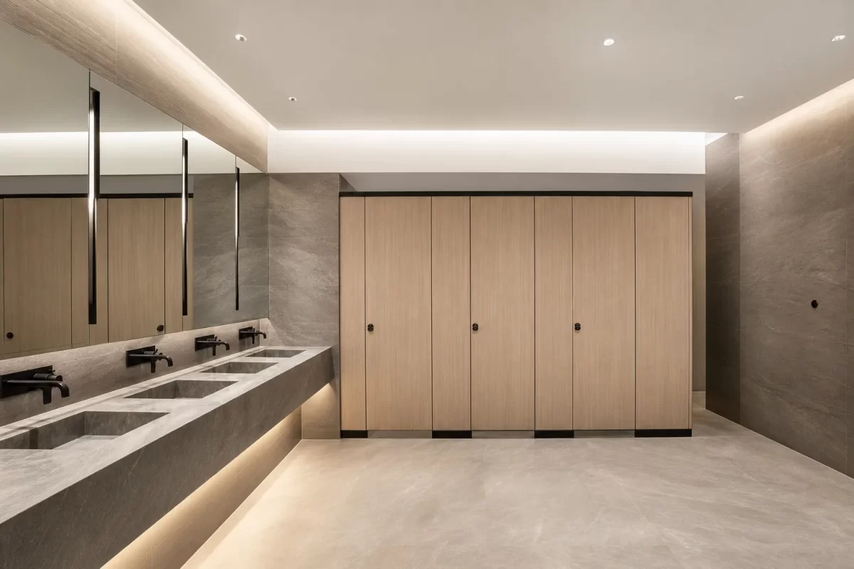 Ticari proje için kompakt laminat WC kabin sistemi